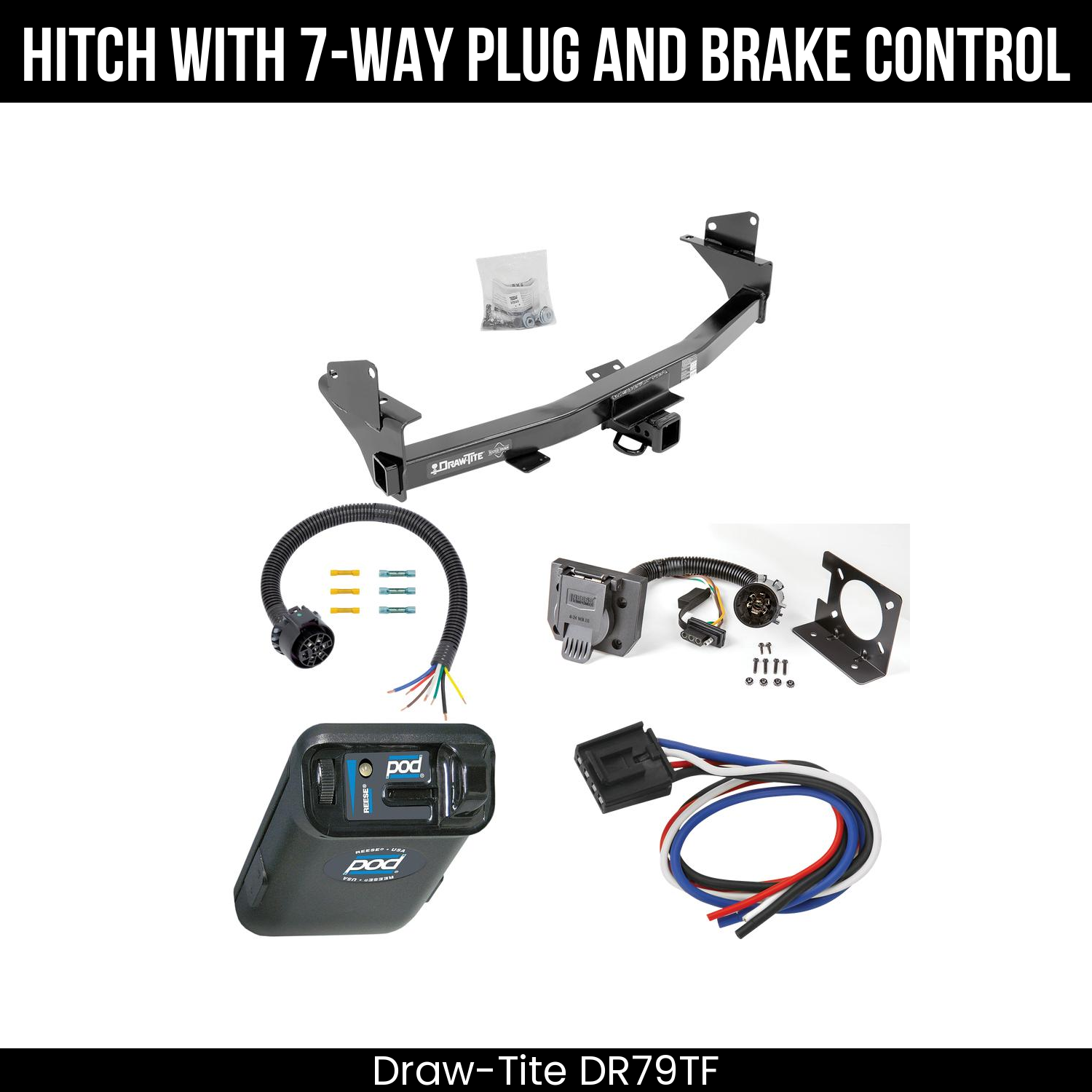 Trailer Hitch , 7-Way , Reese POD Brake Control