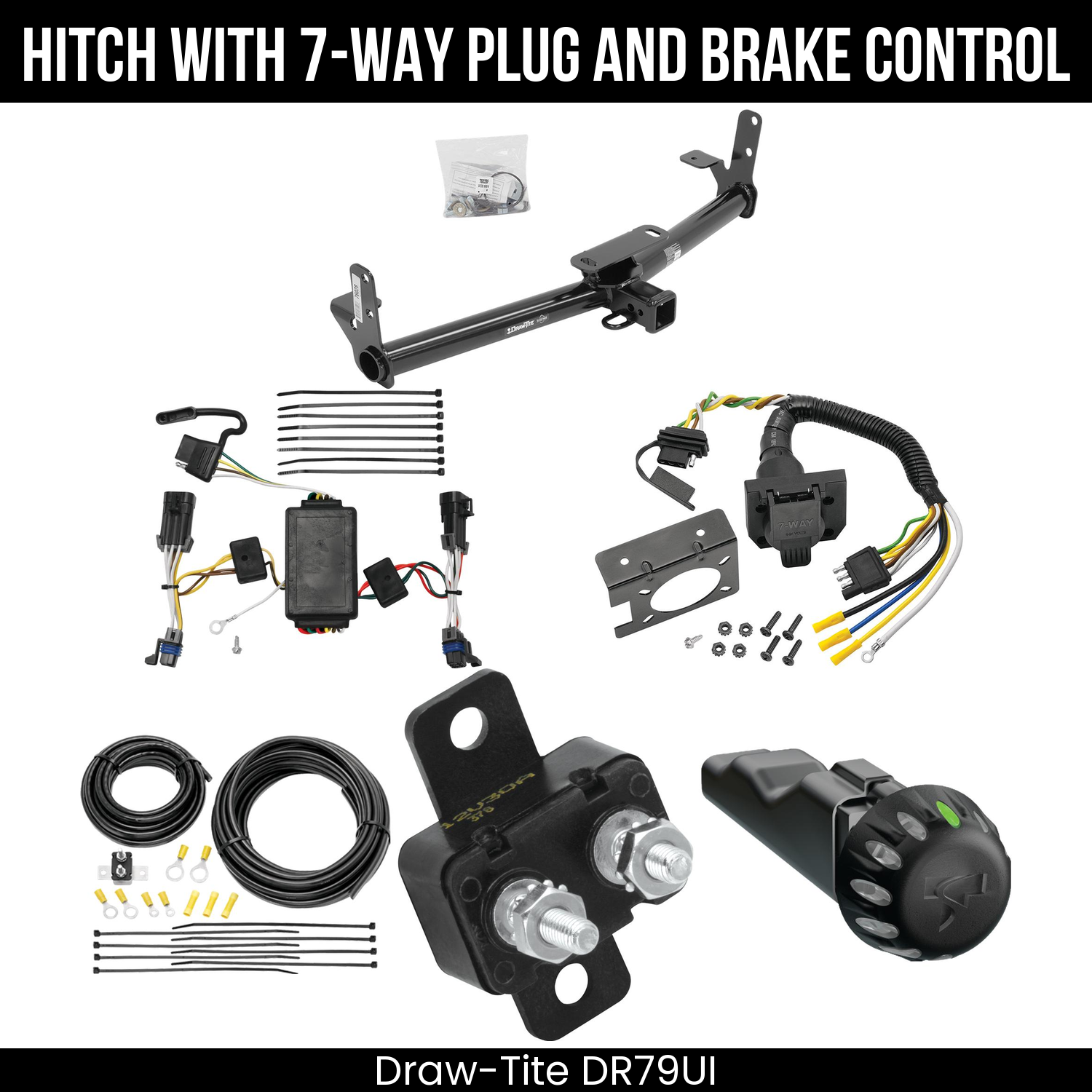 Draw Tite DR79UI Hitch With 7 Way Plug And Brake Control Bundle Featureimg