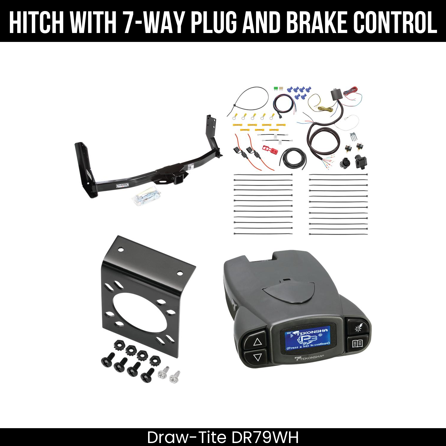 Trailer Hitch , 7-Way , Tekonsha Prodigy P3 Brake Control