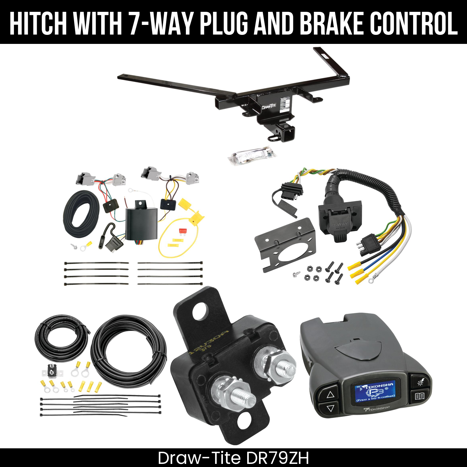 Trailer Hitch , 7-Way , Tekonsha Prodigy P3 Brake Control