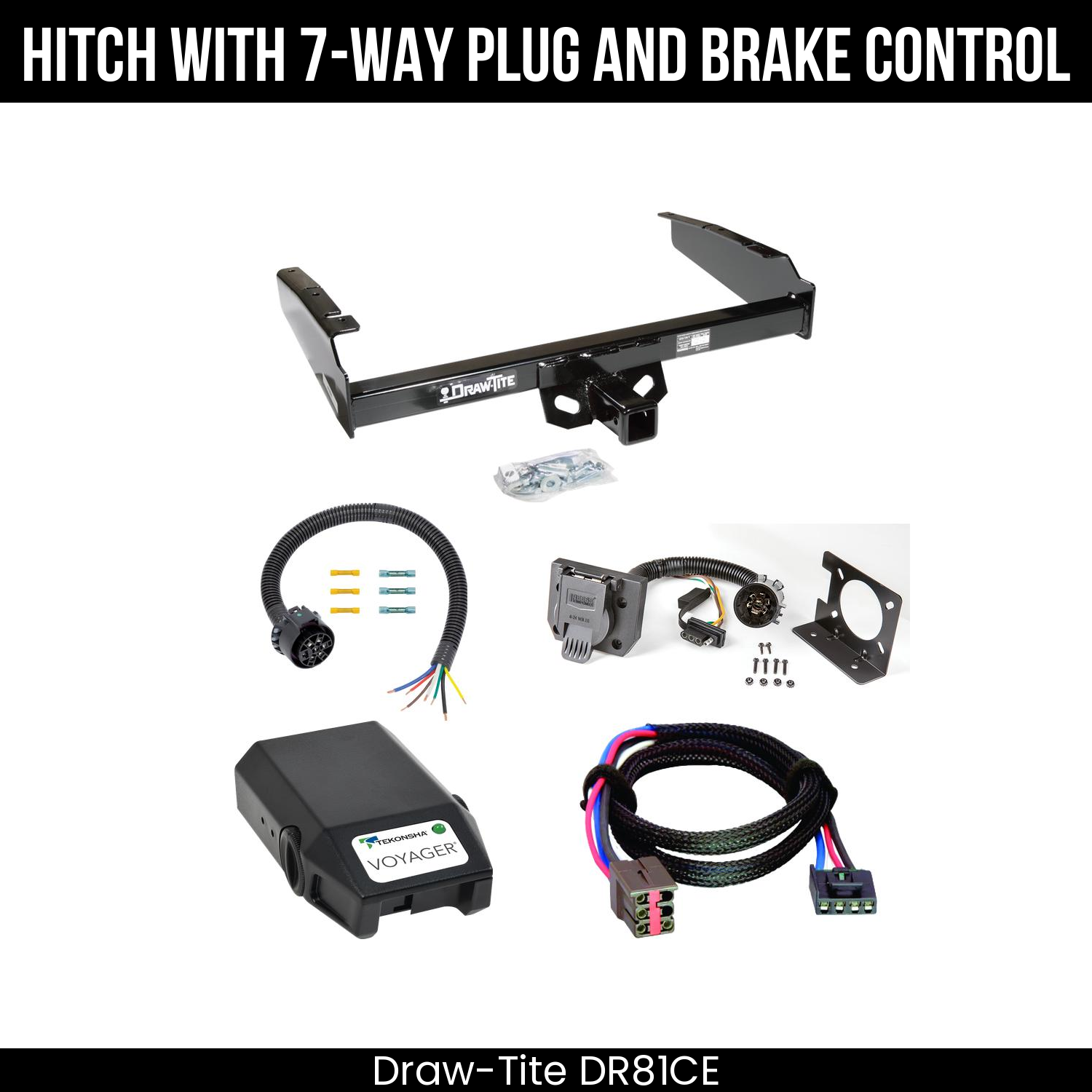 Trailer Hitch , 7-Way , Tekonsha Voyager Brake Control