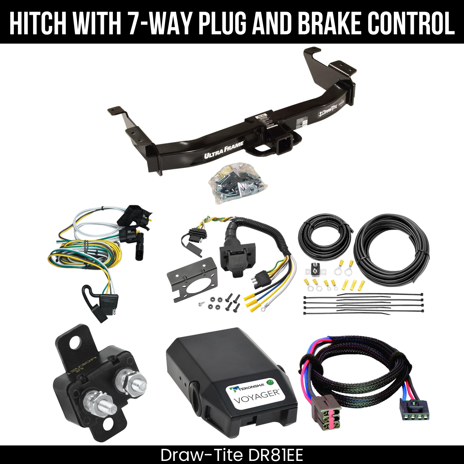 Trailer Hitch , 7-Way , Tekonsha Voyager Brake Control