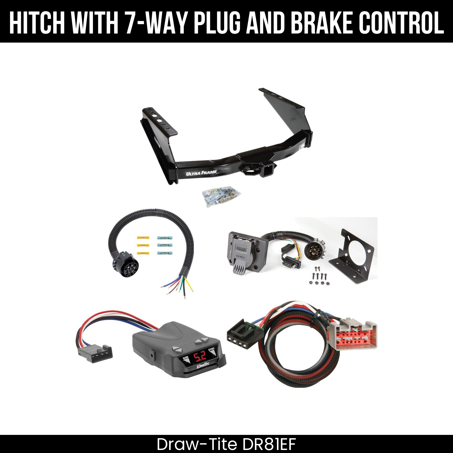 Trailer Hitch , 7-Way , Draw-Tite Activator IV Brake Control