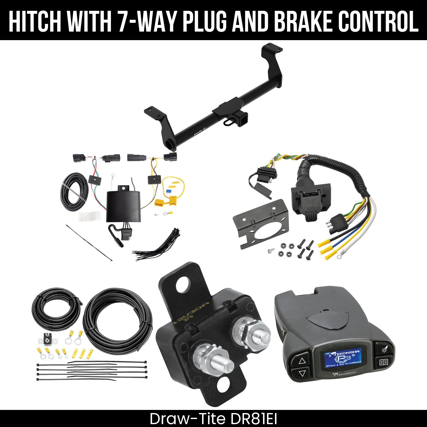 Trailer Hitch , 7-Way , Tekonsha Prodigy P3 Brake Control