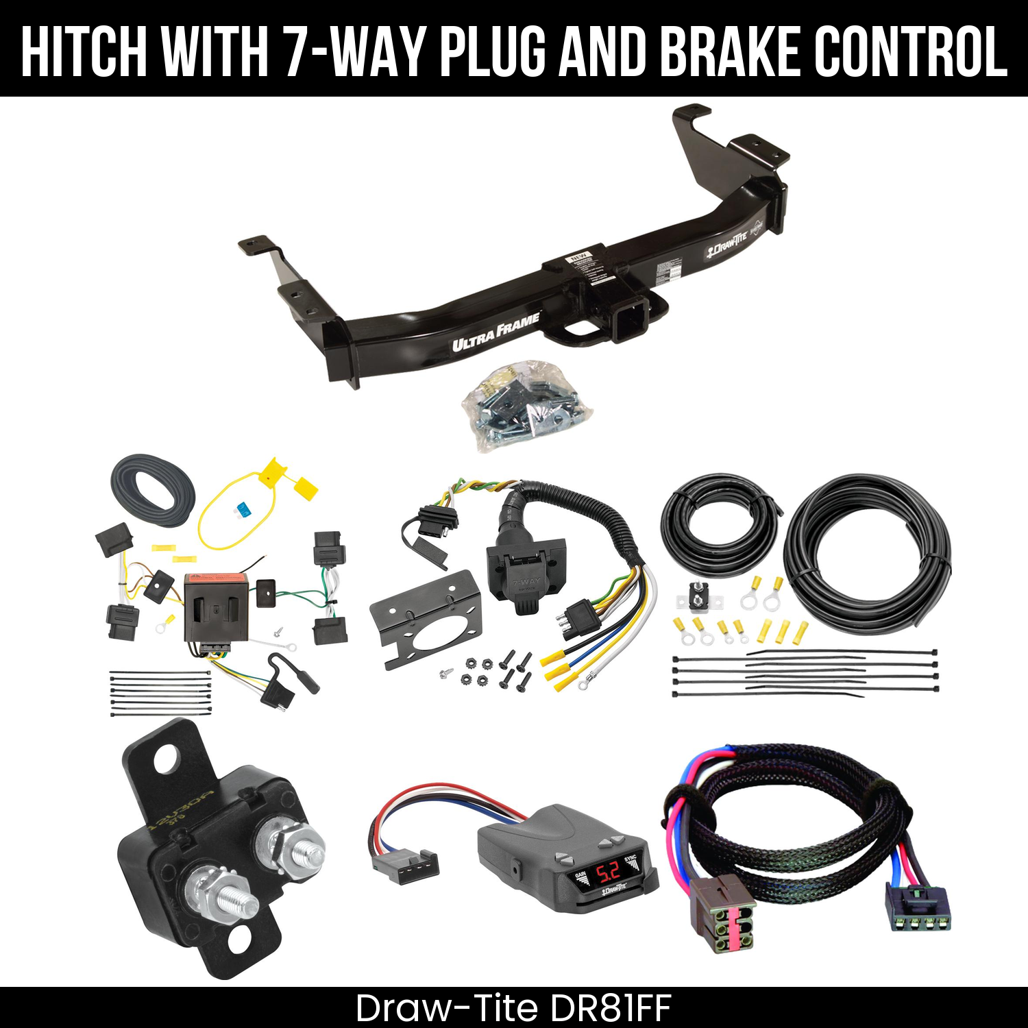 Trailer Hitch , 7-Way , Draw-Tite Activator IV Brake Control