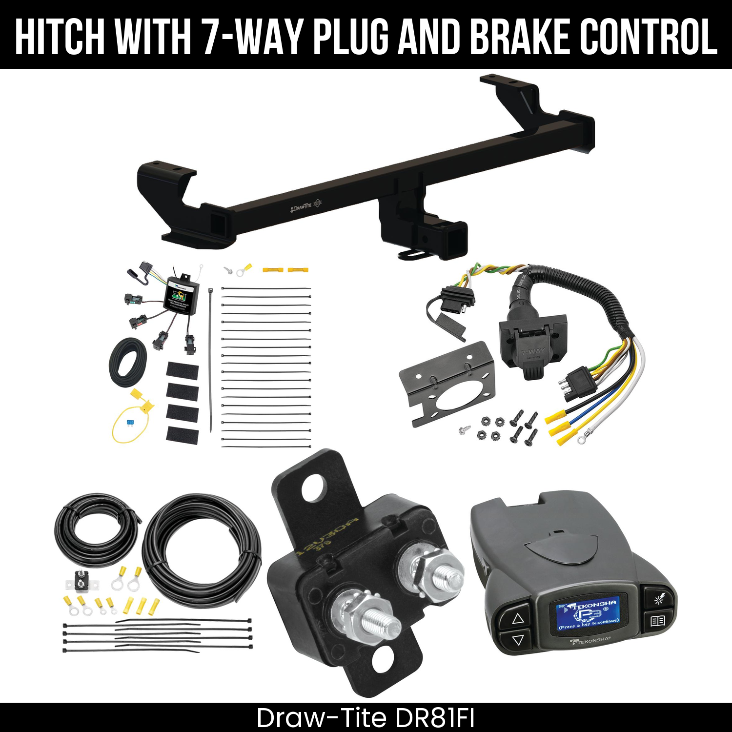 Draw Tite DR81FI Hitch With 7 Way Plug And Brake Control Bundle Featureimg