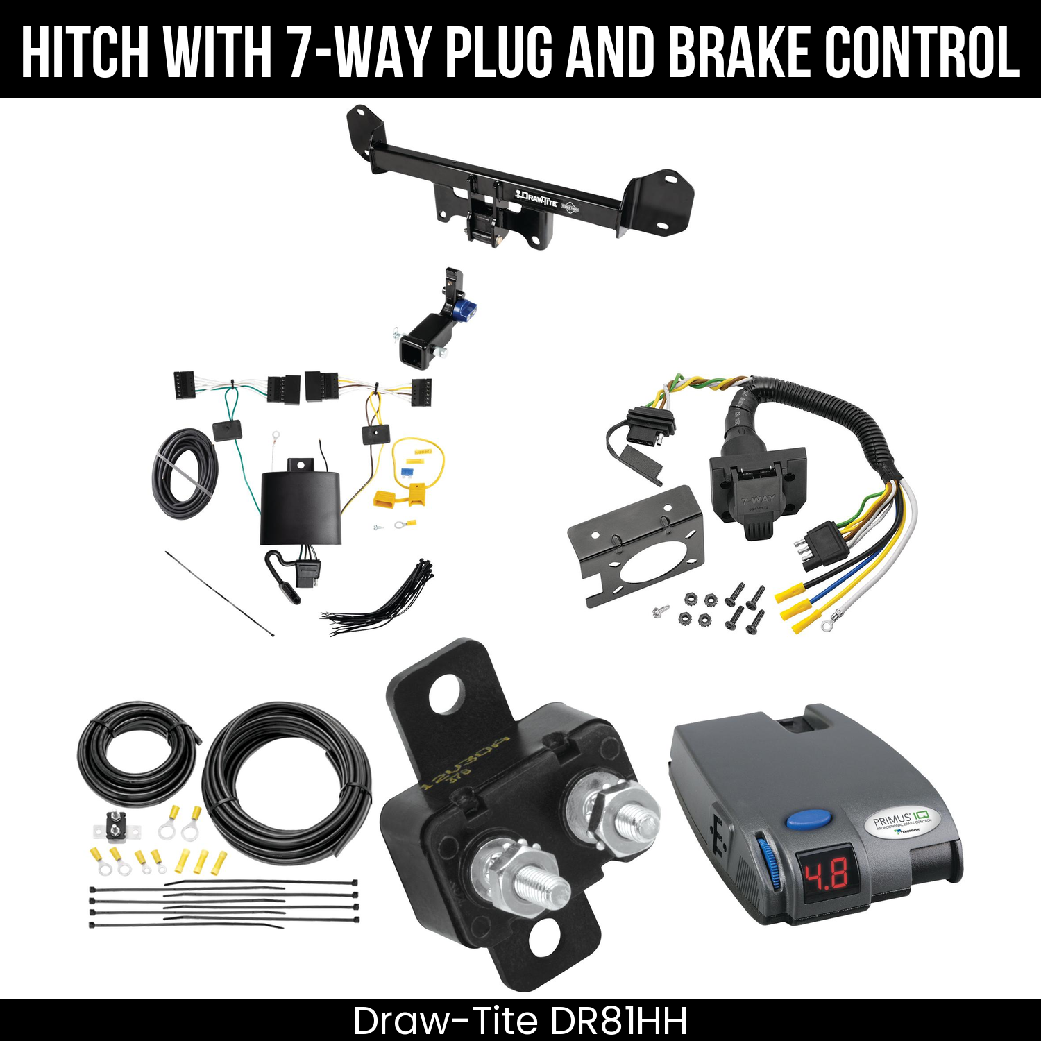 Trailer Hitch , 7-Way , Tekonsha Primus IQ Brake Control