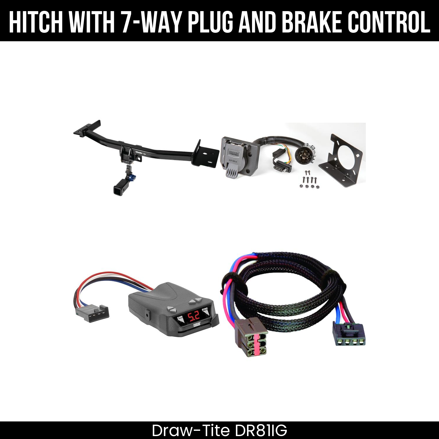 Trailer Hitch , 7-Way , Reese Brakeman IV Brake Control