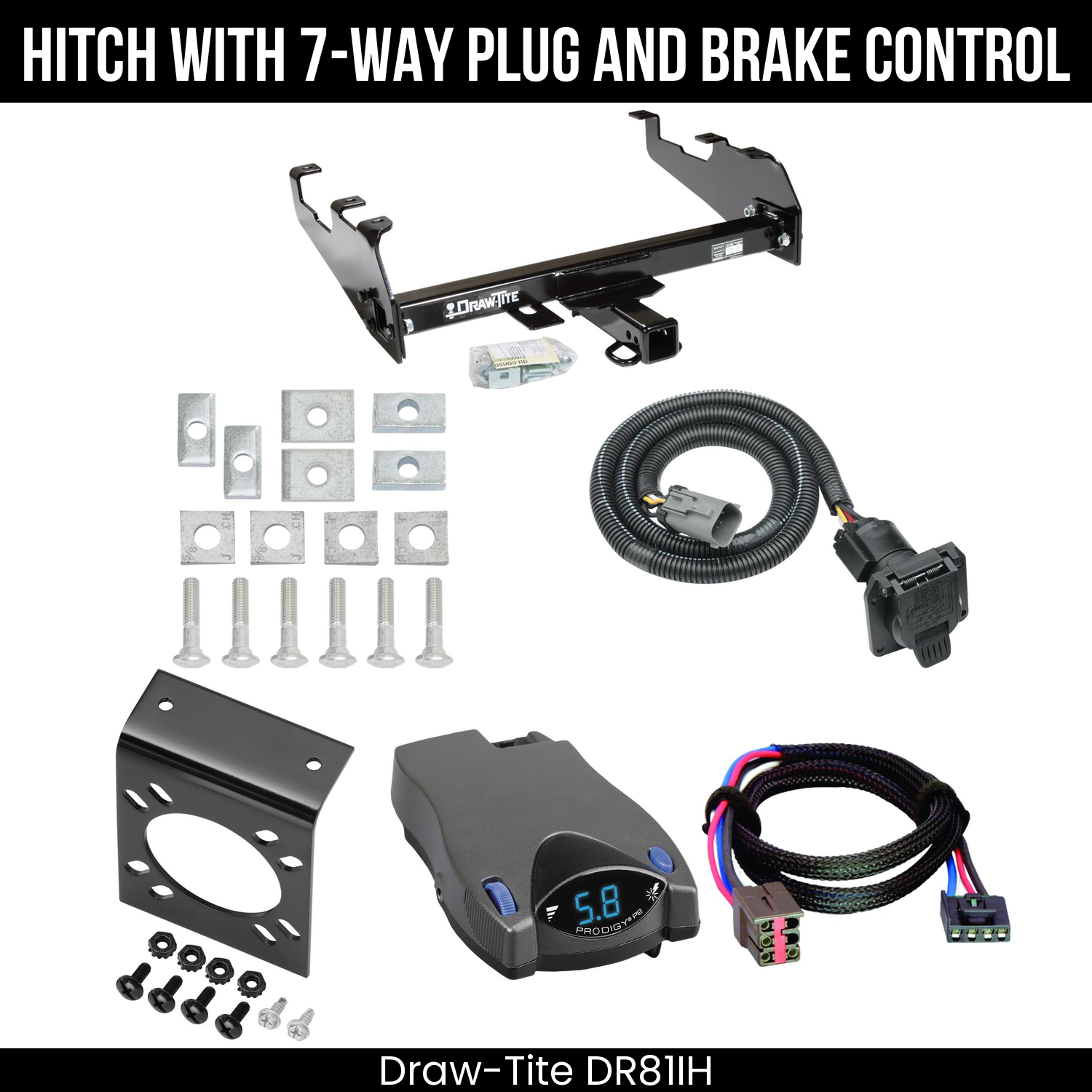 Trailer Hitch , 7-Way , Tekonsha Prodigy P2 Brake Control