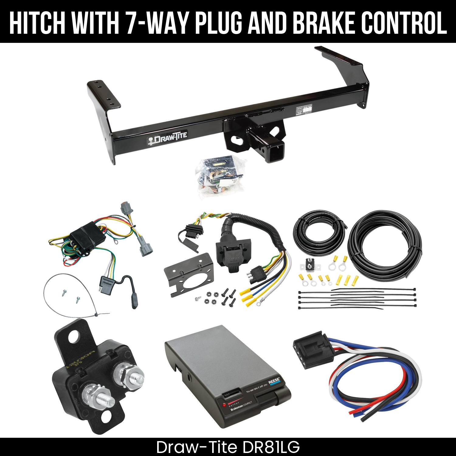 Trailer Hitch , 7-Way , Reese Brakeman Brake Control