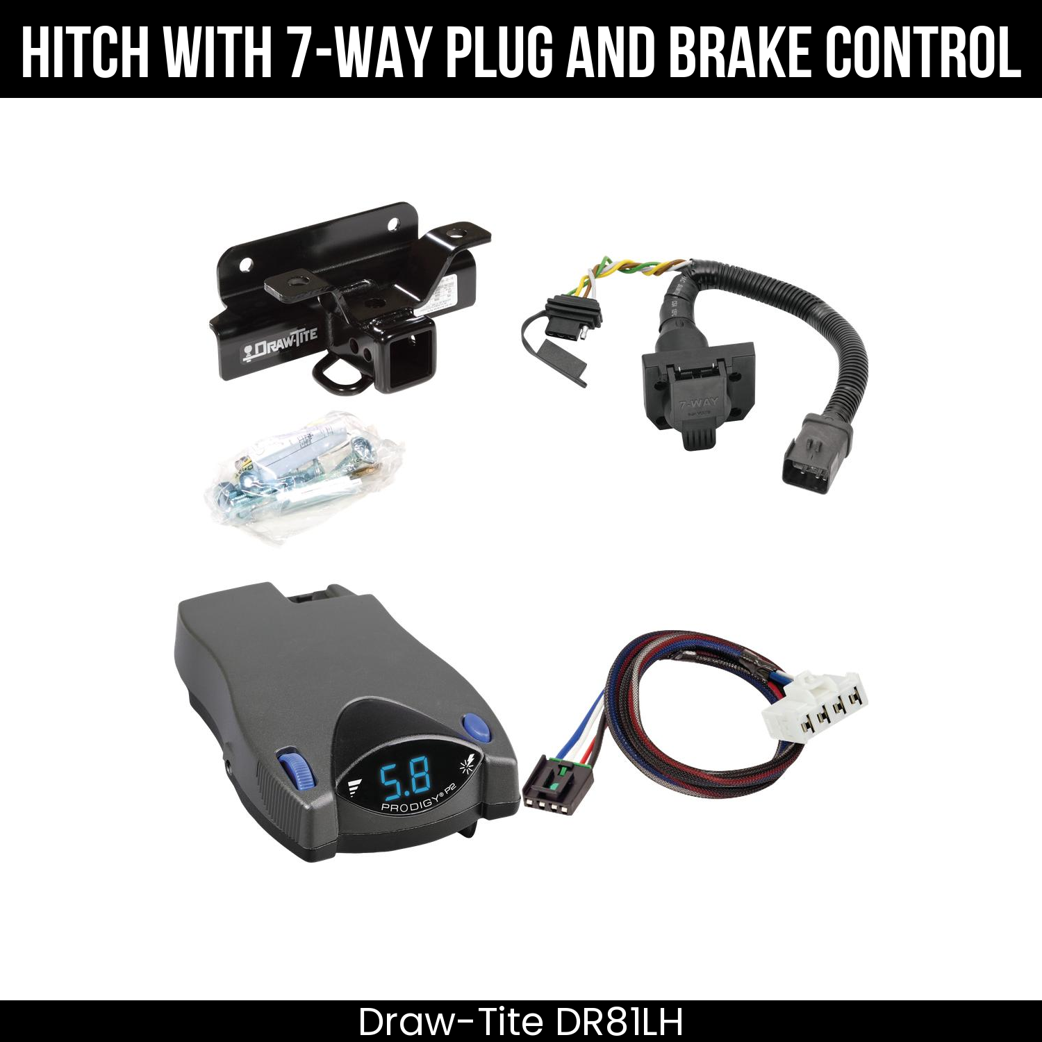 Trailer Hitch , 7-Way , Tekonsha Prodigy P2 Brake Control