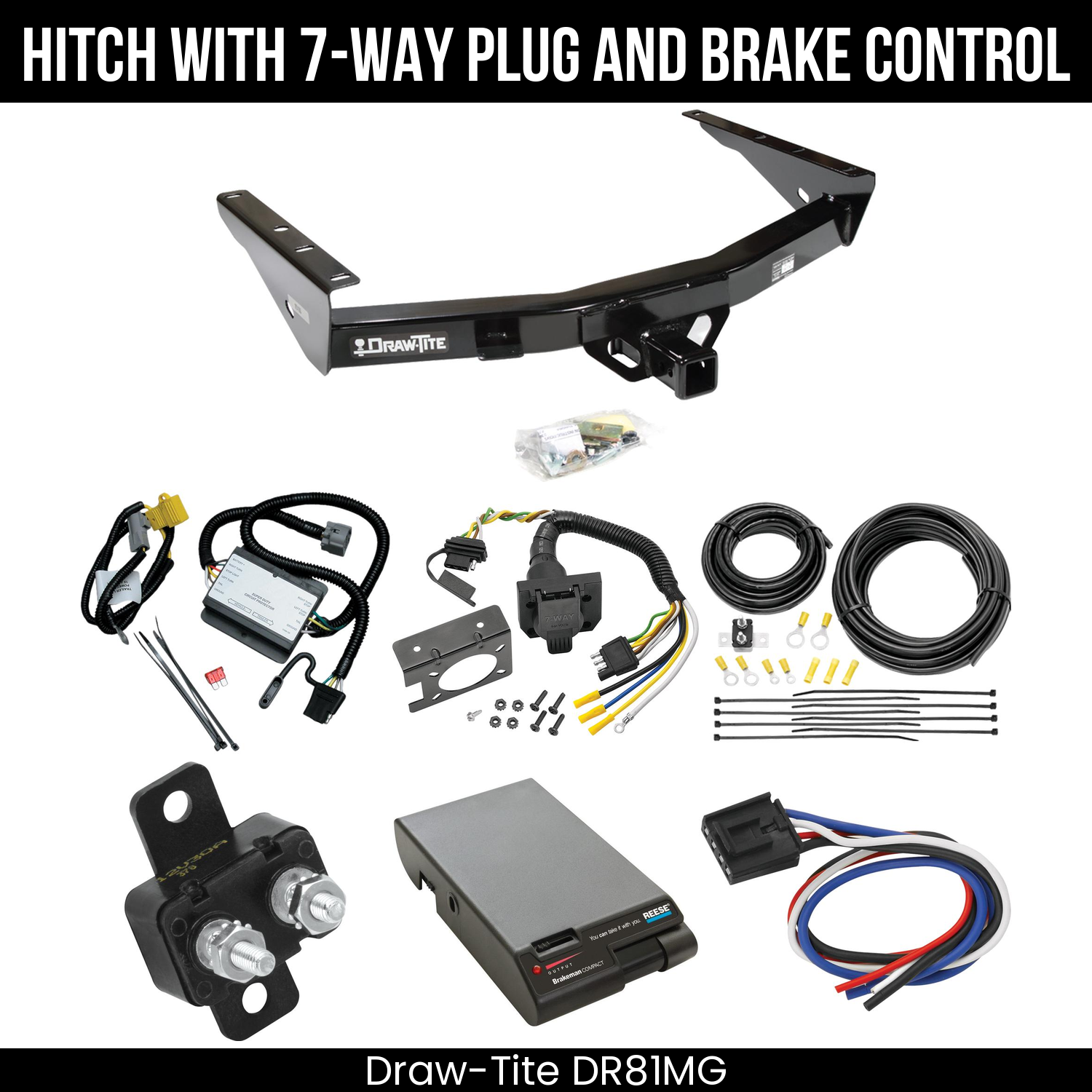 Trailer Hitch , 7-Way , Reese Brakeman Brake Control