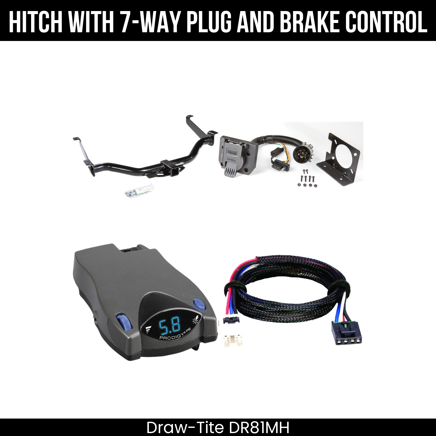 Trailer Hitch , 7-Way , Tekonsha Prodigy P2 Brake Control