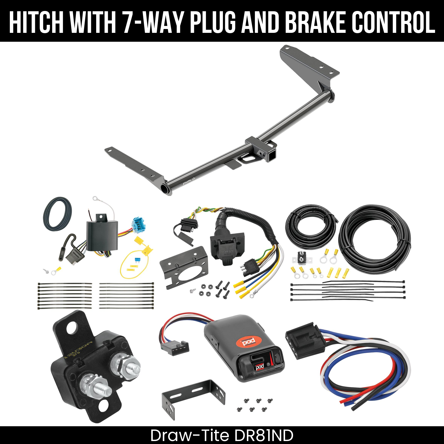 Trailer Hitch , 7-Way , Pro Series POD Brake Control