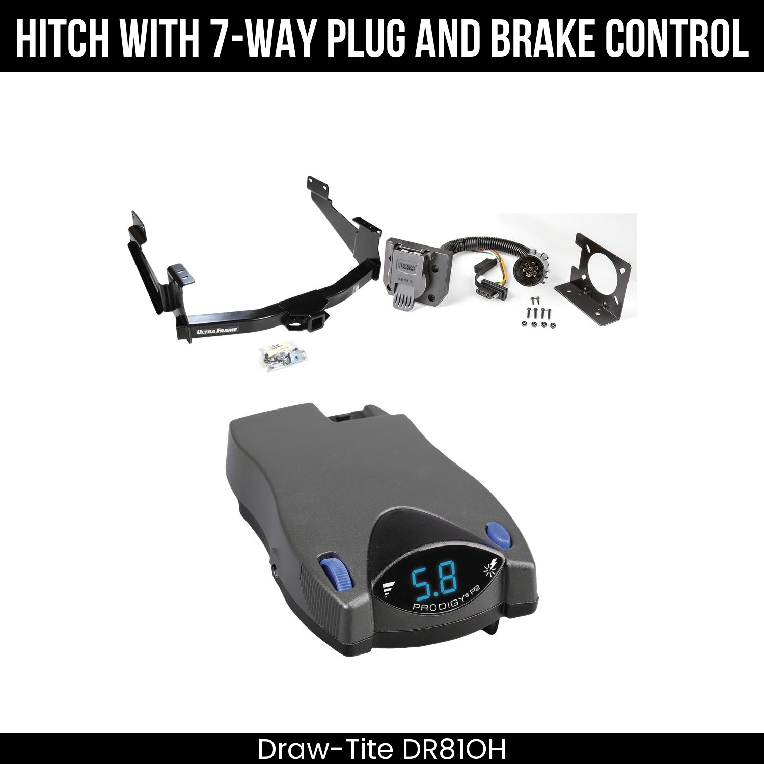 Trailer Hitch , 7-Way , Tekonsha Prodigy P2 Brake Control
