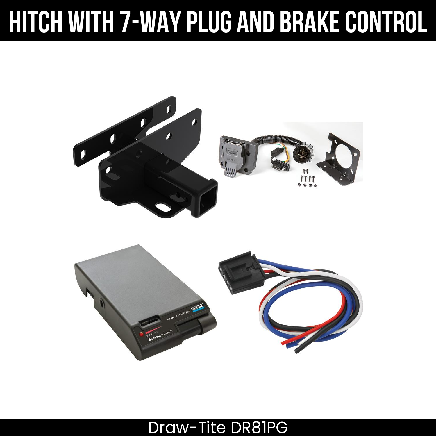Trailer Hitch , 7-Way , Reese Brakeman Brake Control