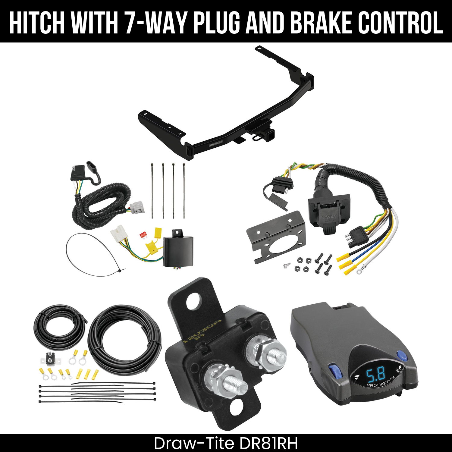 Trailer Hitch , 7-Way , Tekonsha Prodigy P2 Brake Control