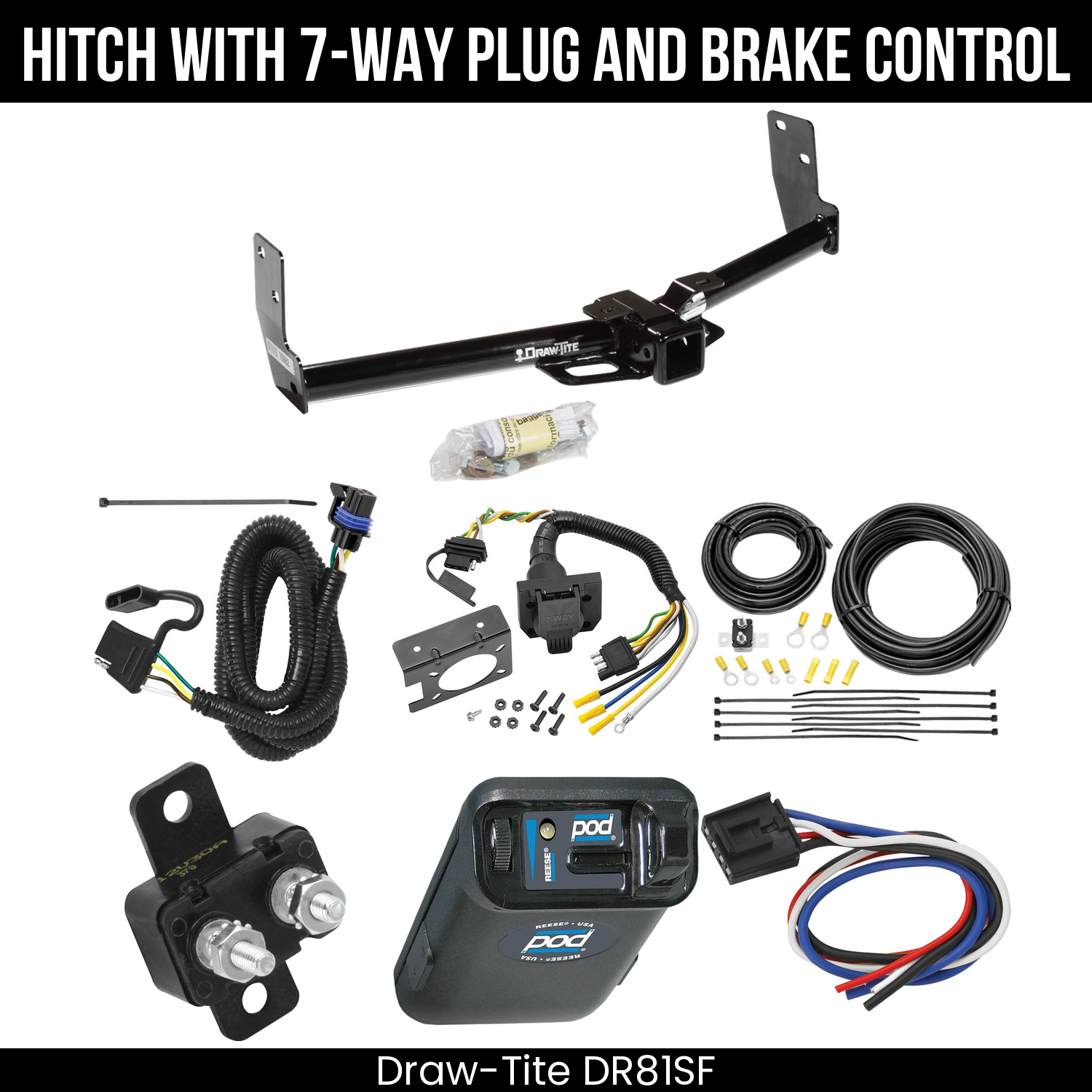 Trailer Hitch , 7-Way , Reese POD Brake Control