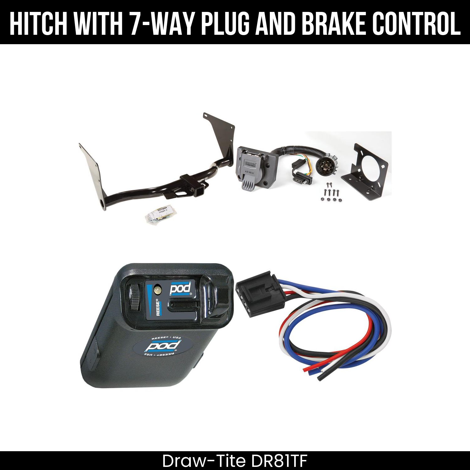 Trailer Hitch , 7-Way , Reese POD Brake Control
