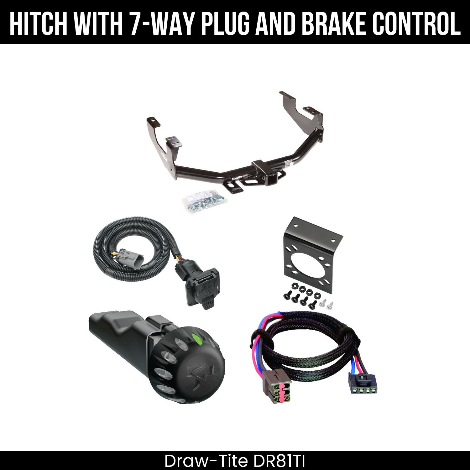 Draw Tite DR81TI Hitch With 7 Way Plug And Brake Control Bundle Featureimg