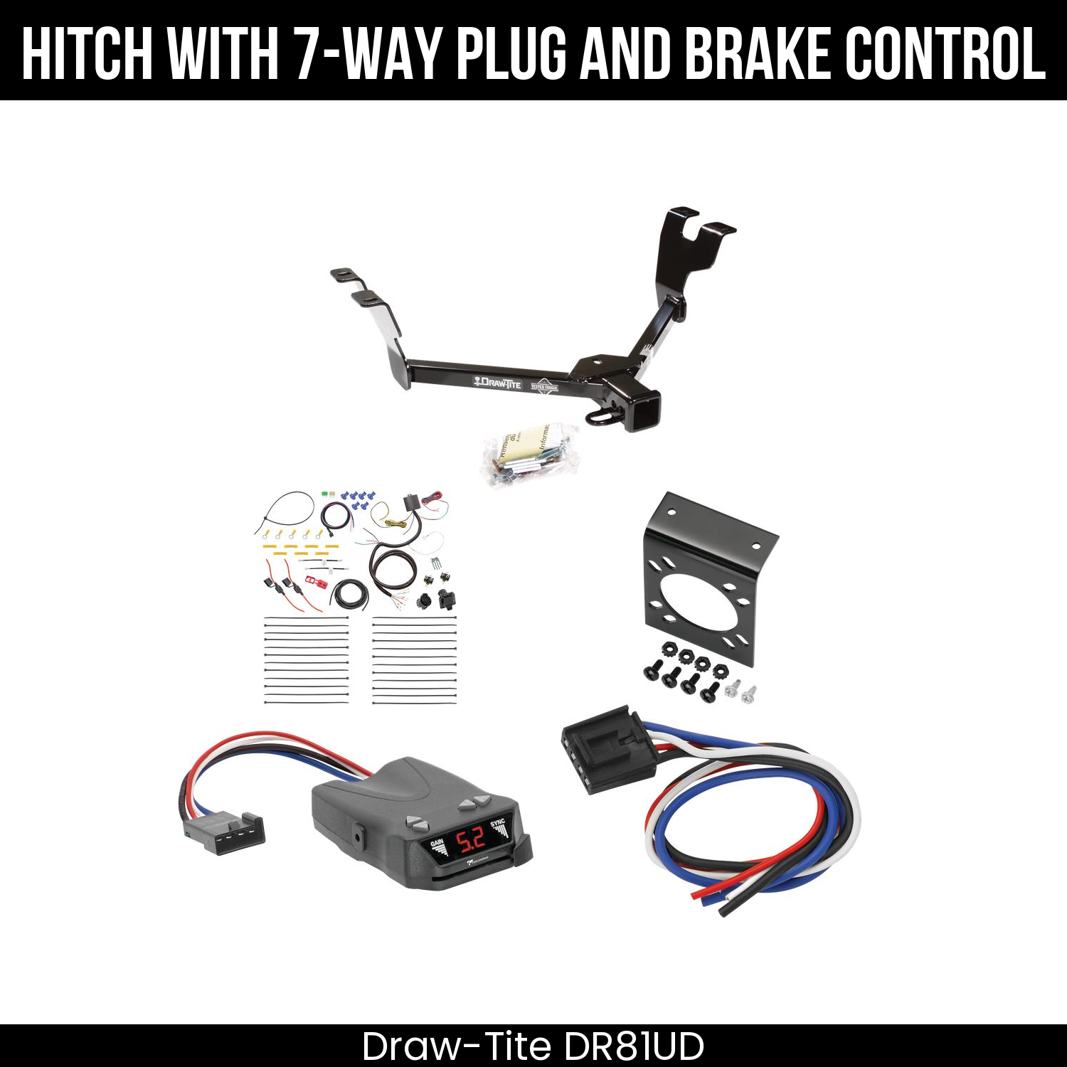 Trailer Hitch , 7-Way , Tekonsha Brakeman IV Brake Control