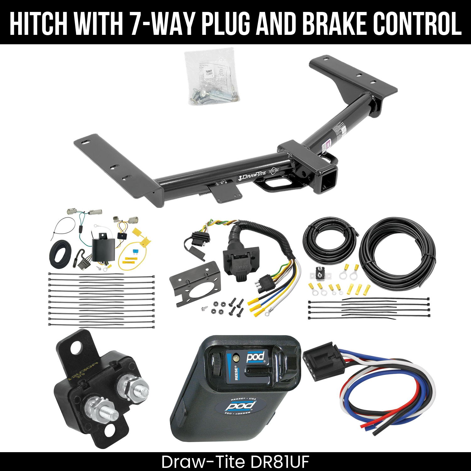 Trailer Hitch , 7-Way , Reese POD Brake Control