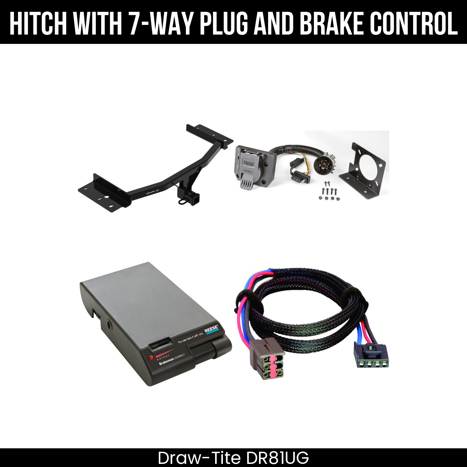 Trailer Hitch , 7-Way , Reese Brakeman Brake Control