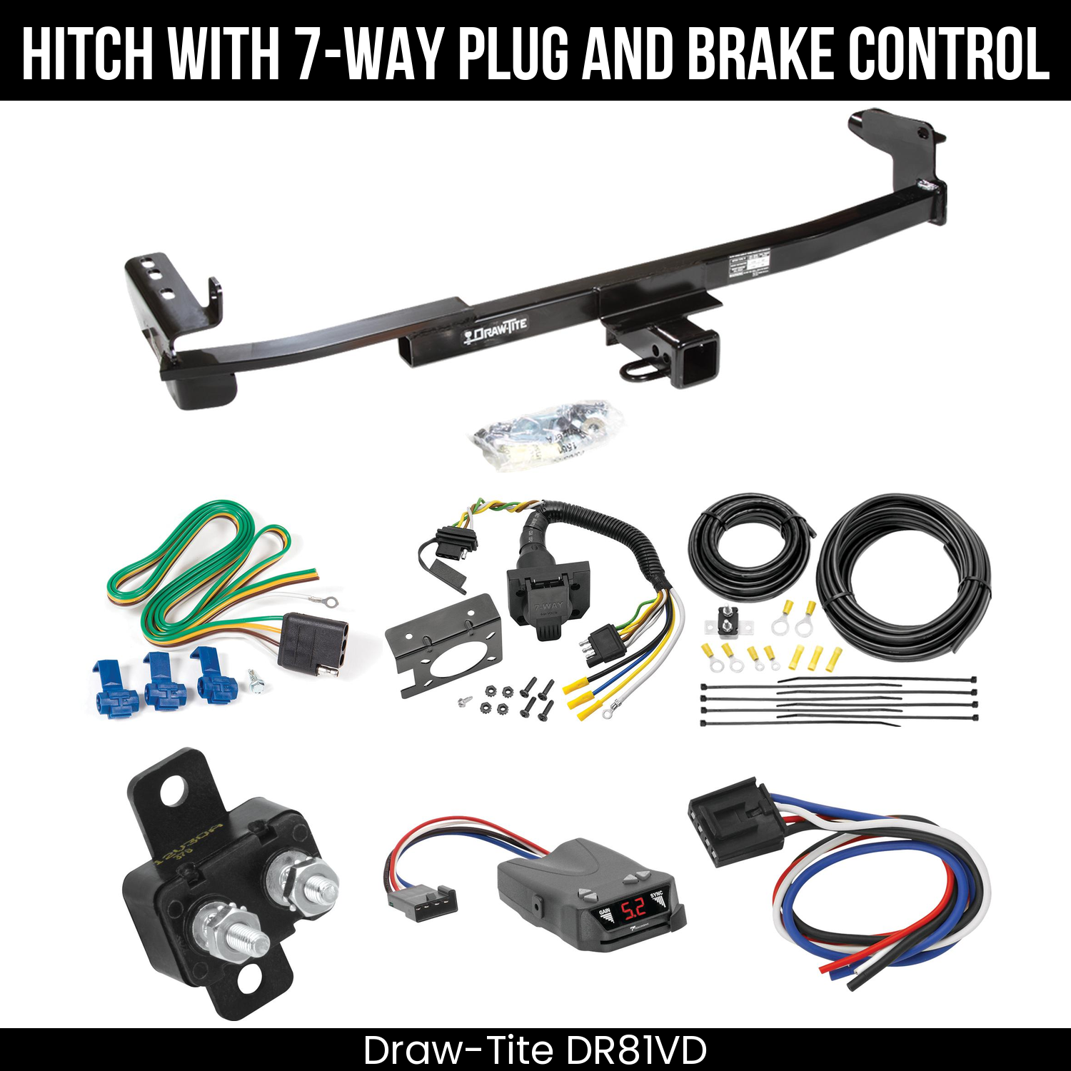 Trailer Hitch , 7-Way , Tekonsha Brakeman IV Brake Control