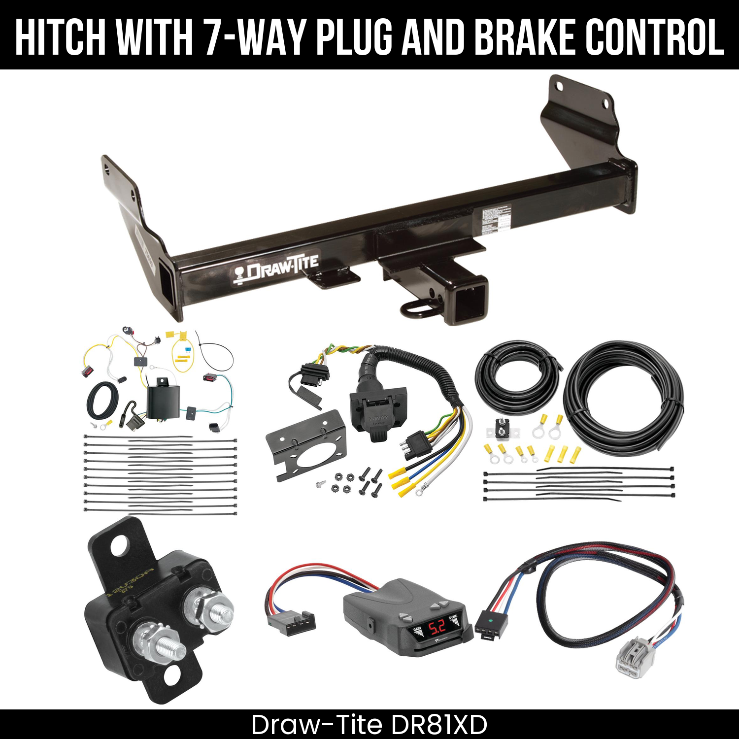 Trailer Hitch , 7-Way , Tekonsha Brakeman IV Brake Control