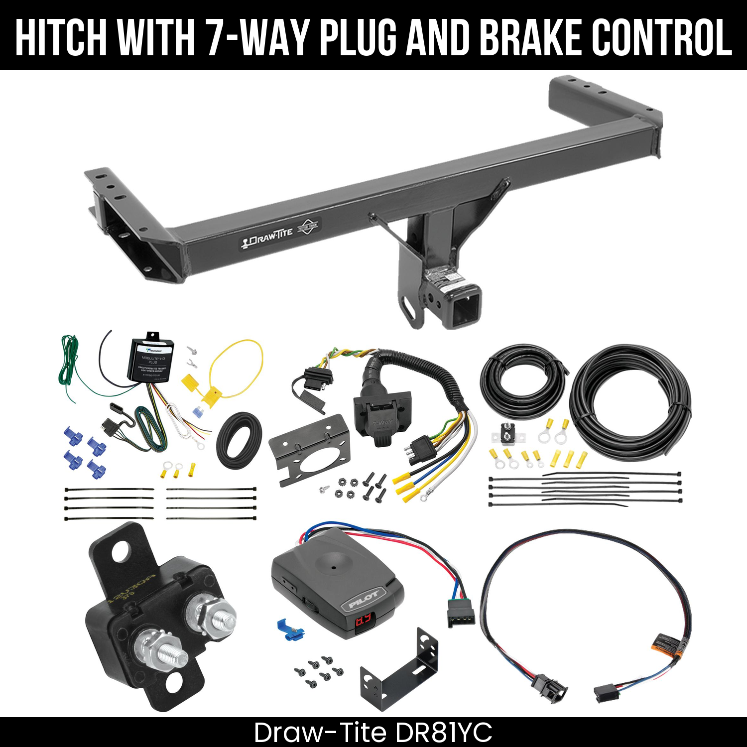 Trailer Hitch , 7-Way , Pro Series Pilot Brake Control