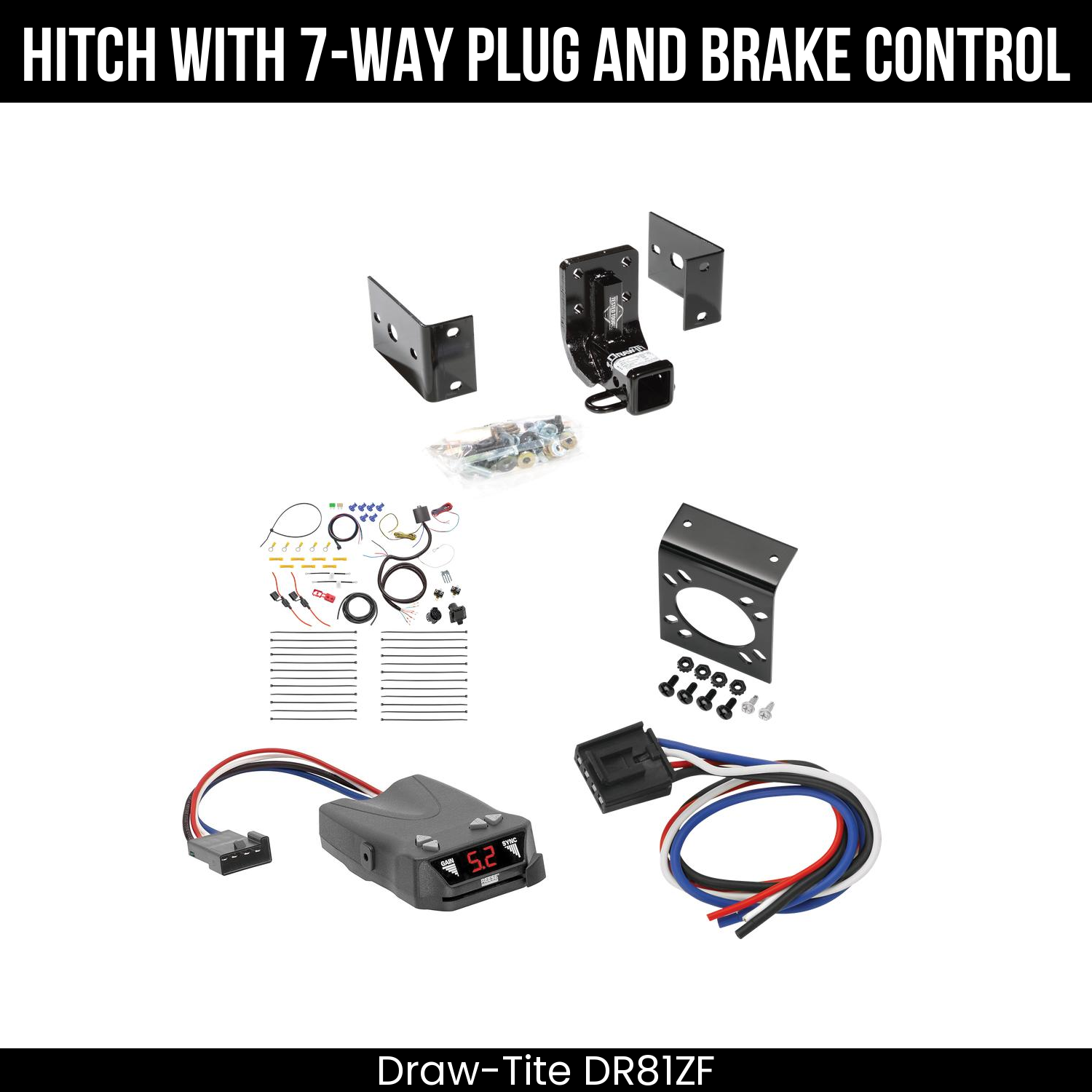 Trailer Hitch , 7-Way , Reese Brakeman IV Brake Control