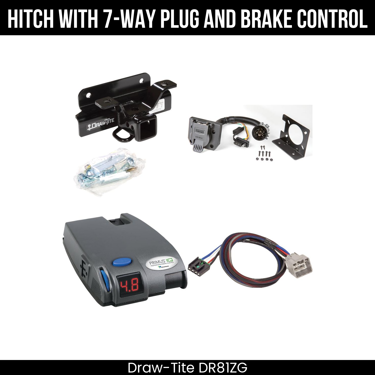 Trailer Hitch , 7-Way , Tekonsha Primus IQ Brake Control