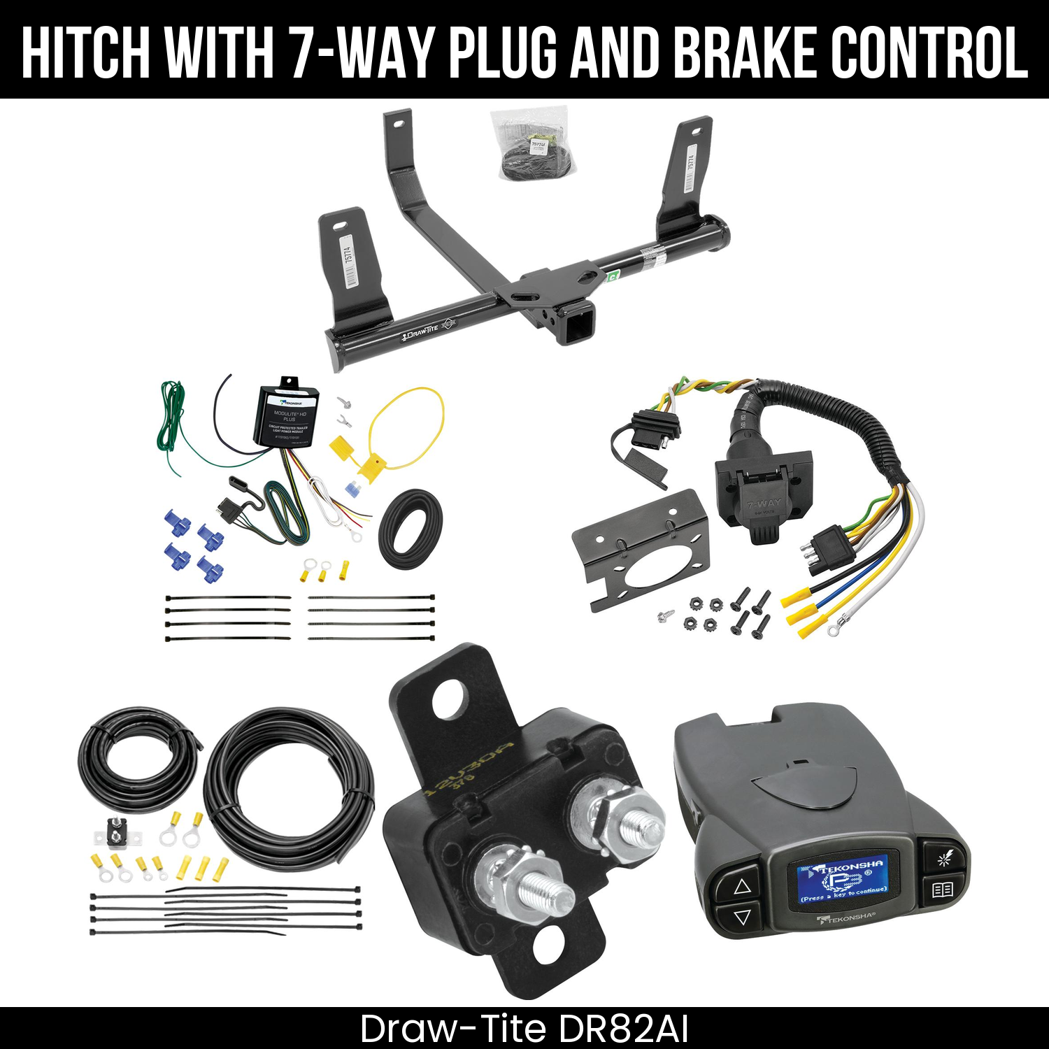 Trailer Hitch , 7-Way , Tekonsha Prodigy P3 Brake Control