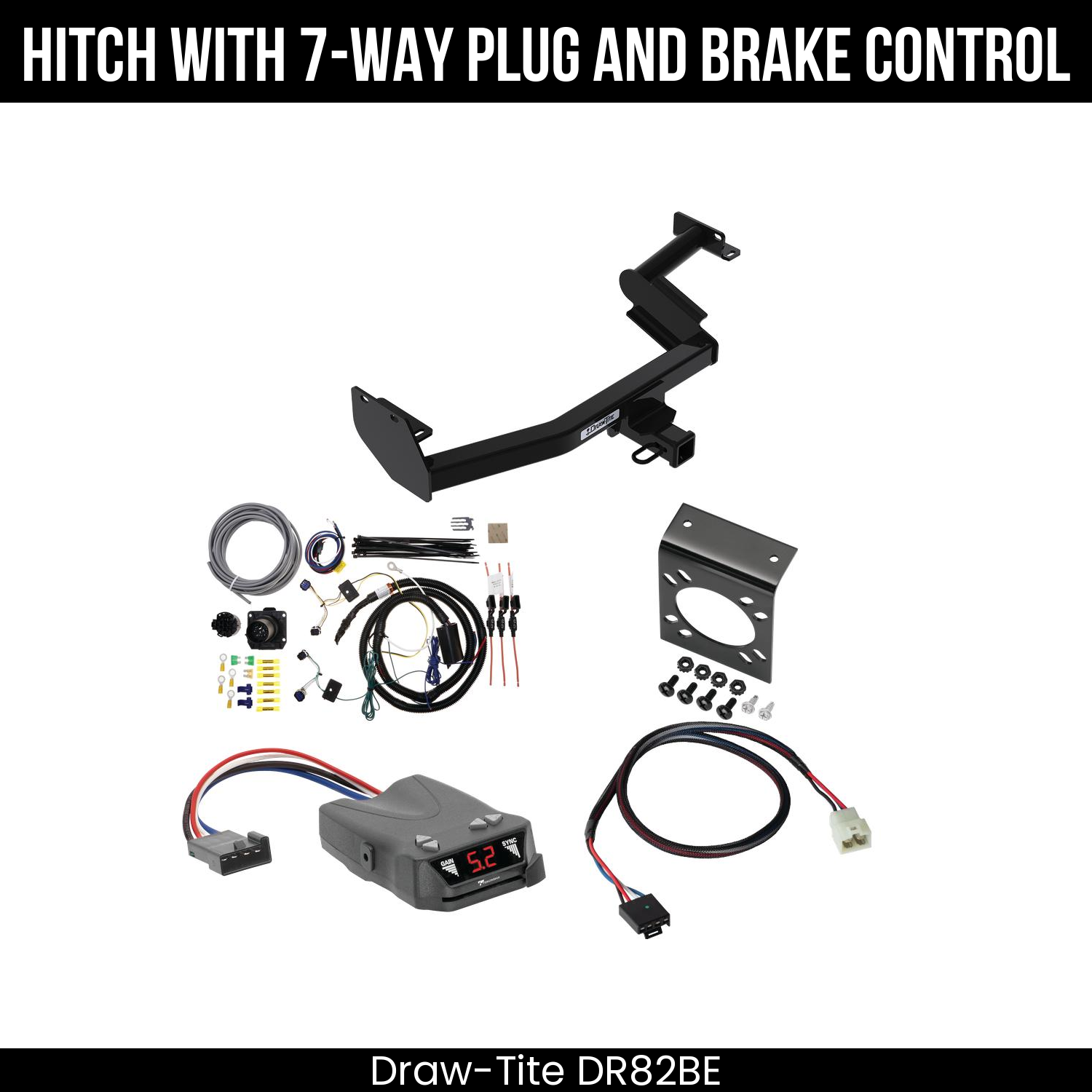 Trailer Hitch , 7-Way , Tekonsha Brakeman IV Brake Control