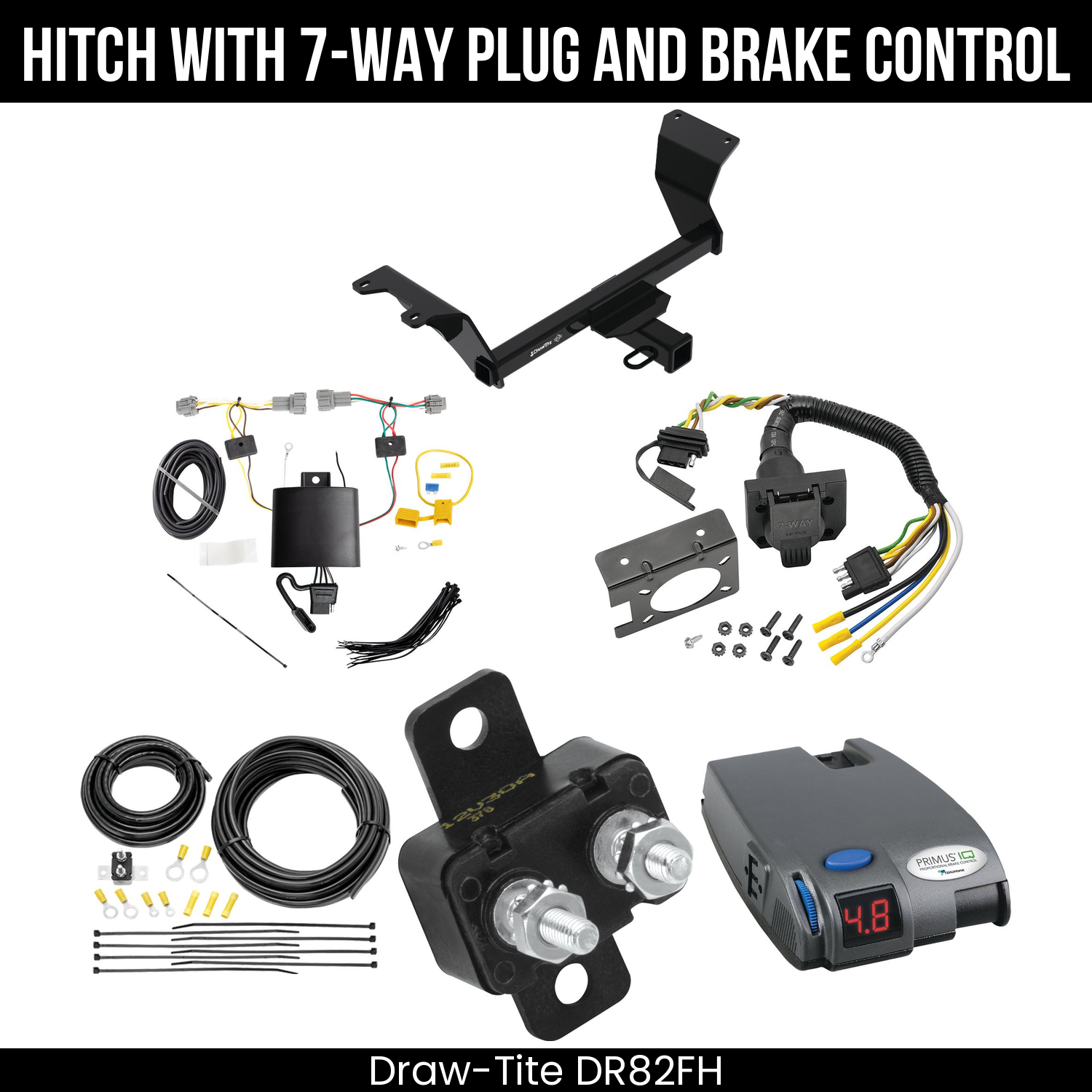 Trailer Hitch , 7-Way , Tekonsha Primus IQ Brake Control