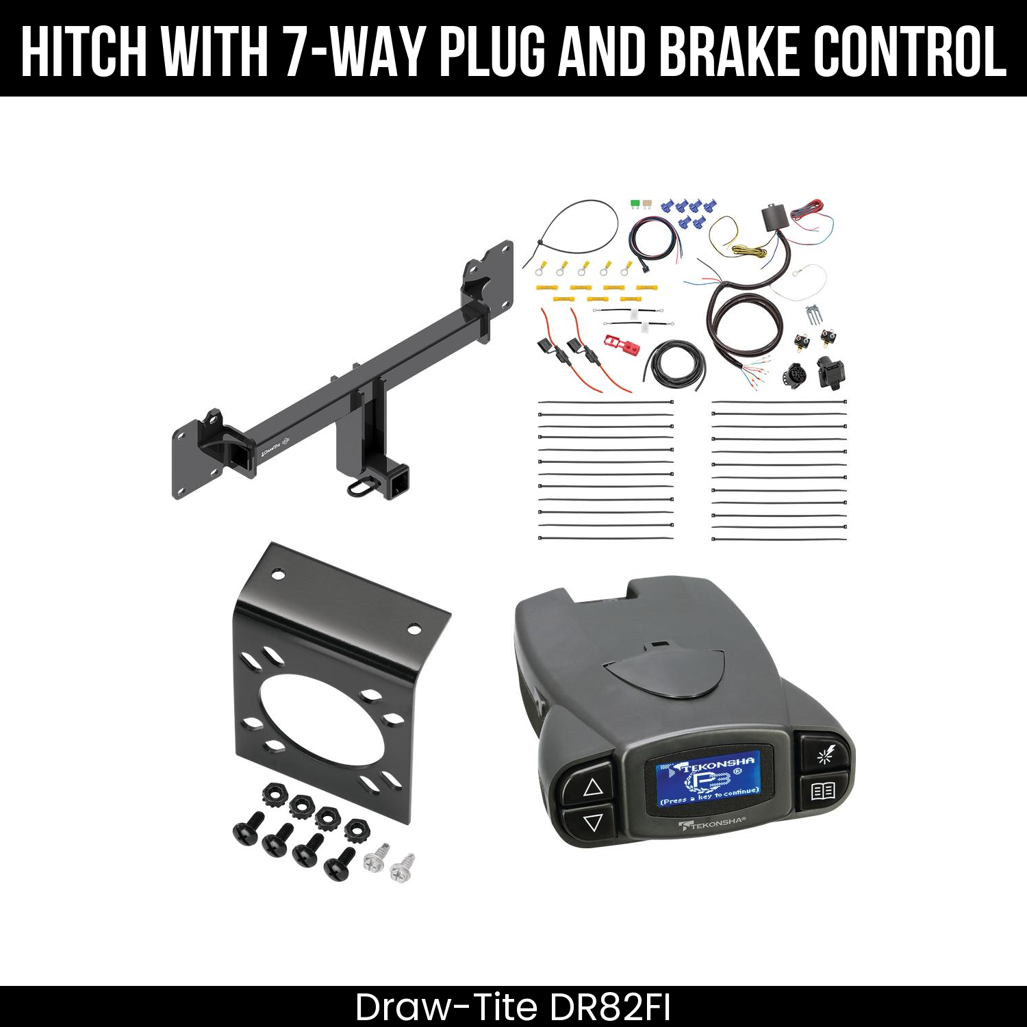 Draw Tite DR82FI Hitch With 7 Way Plug And Brake Control Bundle Featureimg