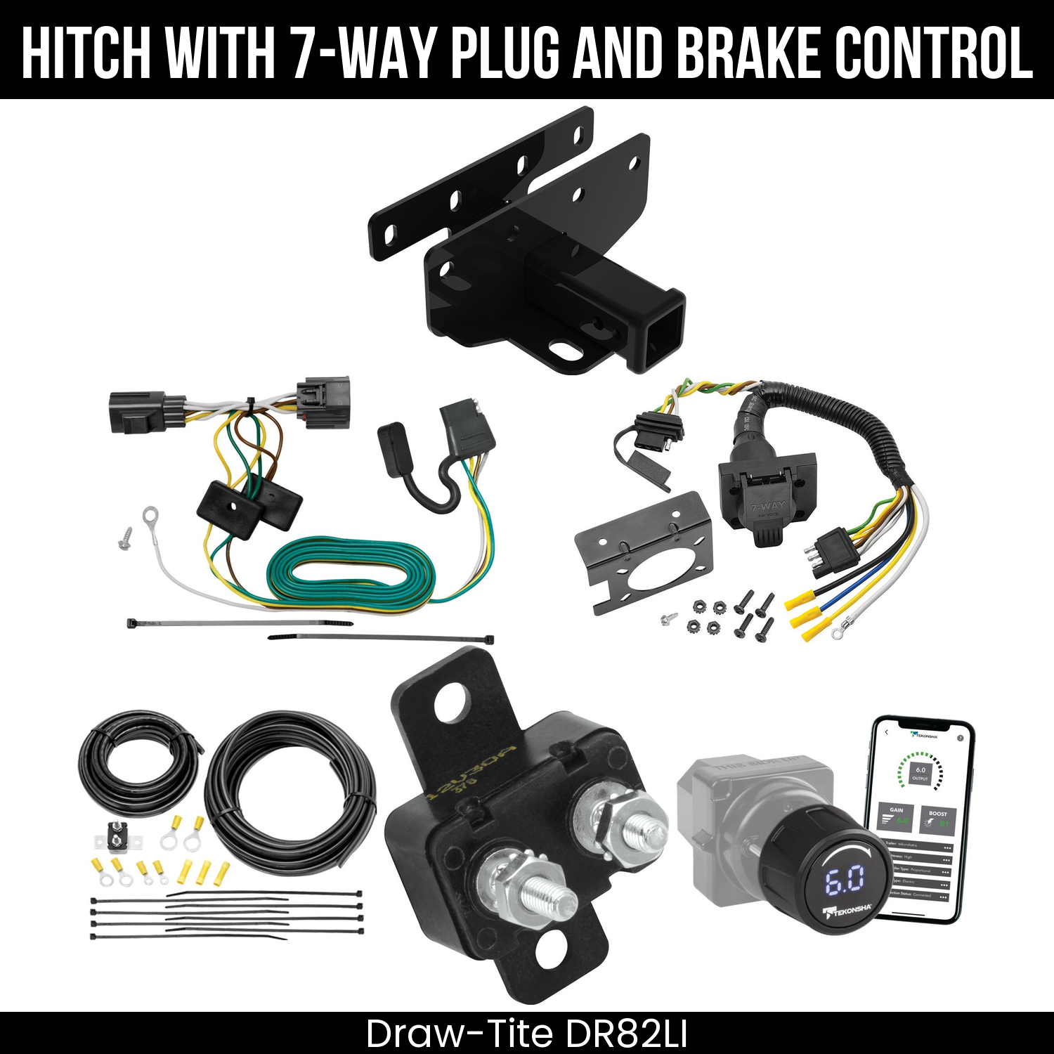 Draw Tite DR82LI Hitch With 7 Way Plug And Brake Control Bundle Featureimg
