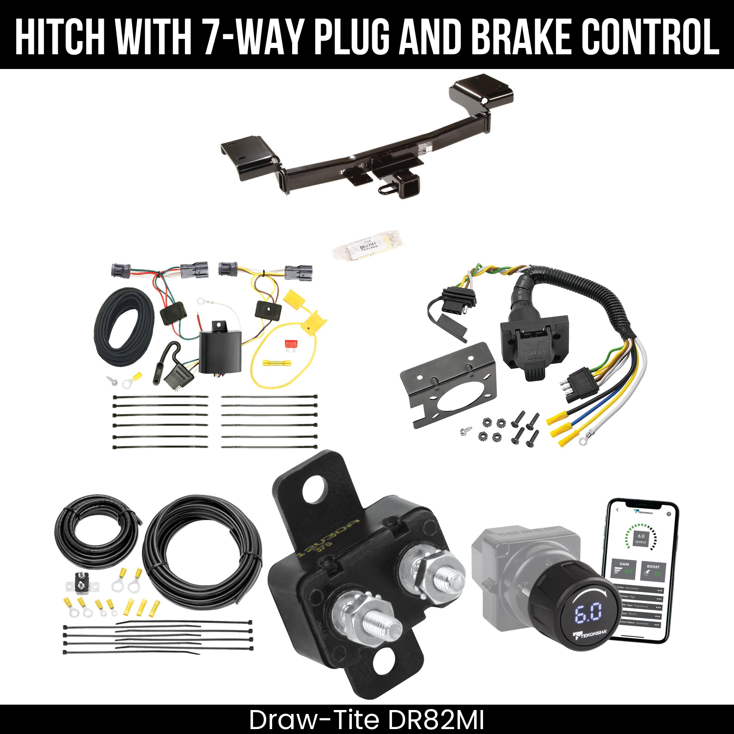 Draw Tite DR82MI Hitch With 7 Way Plug And Brake Control Bundle Featureimg