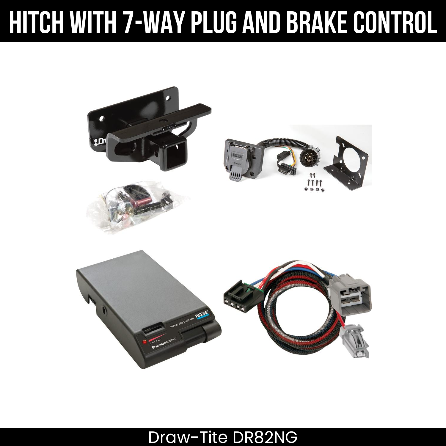 Trailer Hitch , 7-Way , Reese Brakeman Brake Control