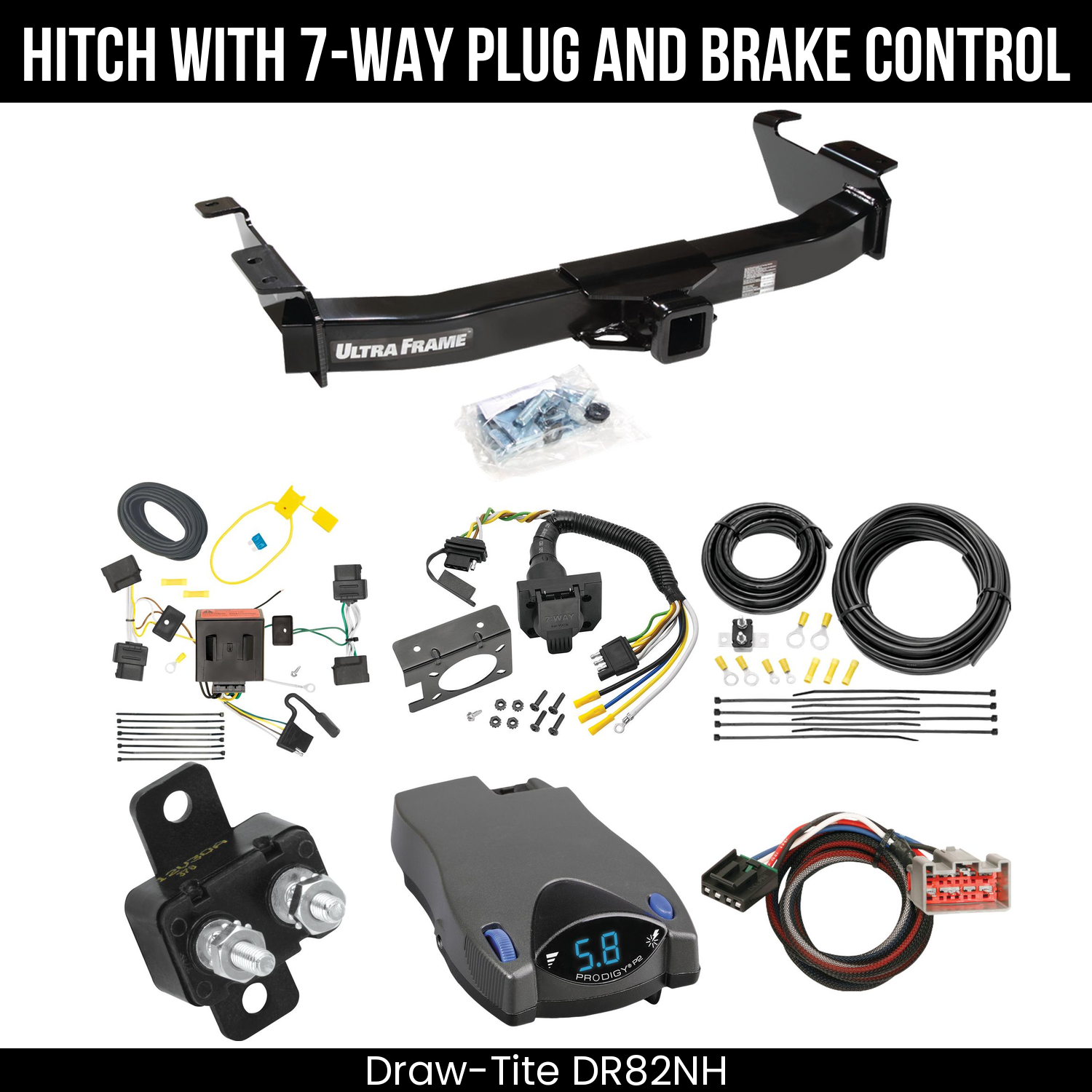 Trailer Hitch , 7-Way , Tekonsha Prodigy P2 Brake Control