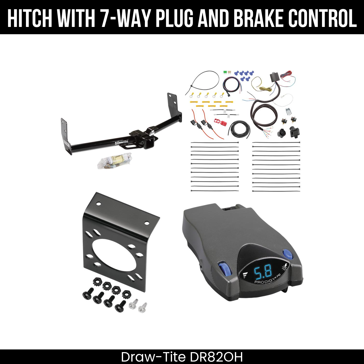 Trailer Hitch , 7-Way , Tekonsha Prodigy P2 Brake Control