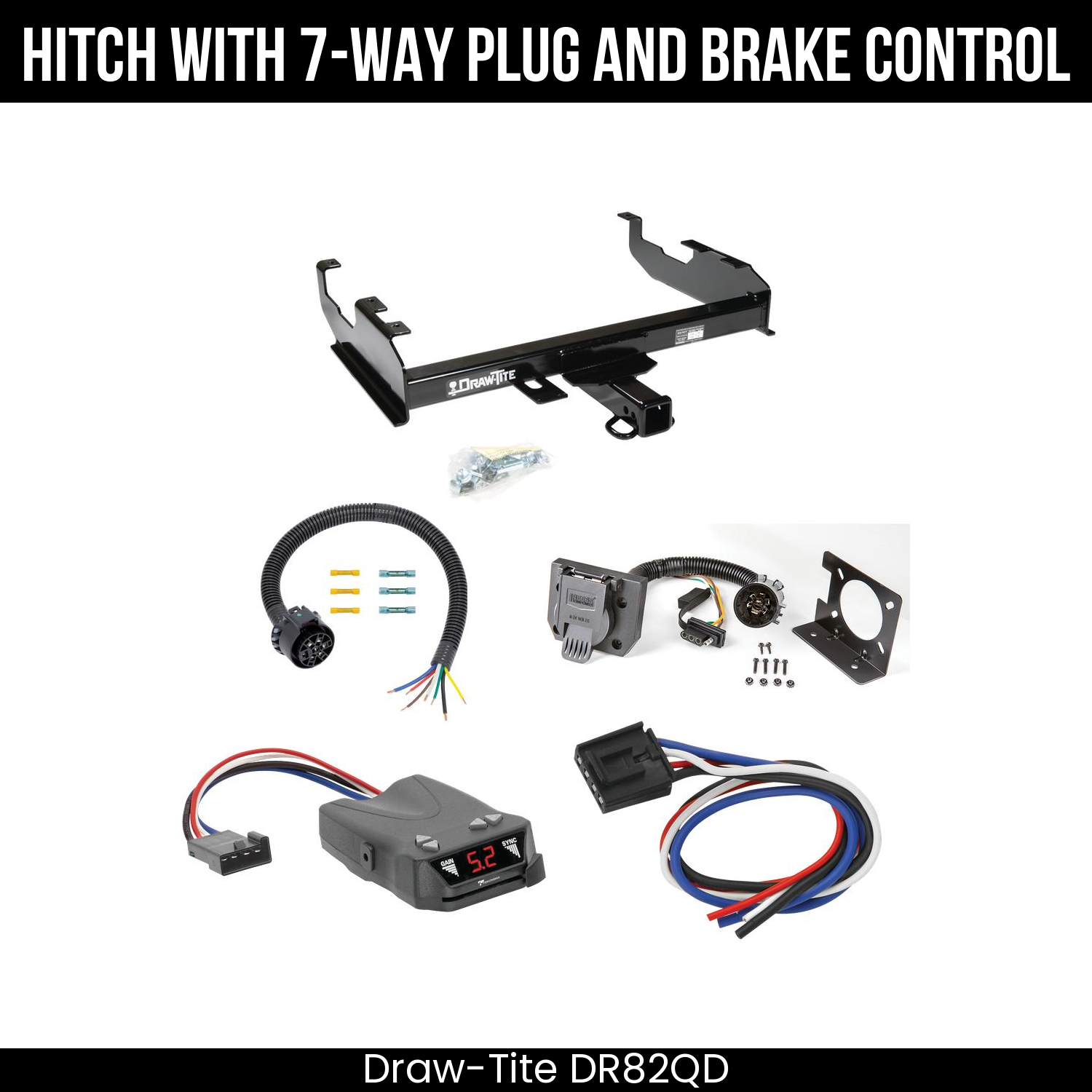 Trailer Hitch , 7-Way , Tekonsha Brakeman IV Brake Control