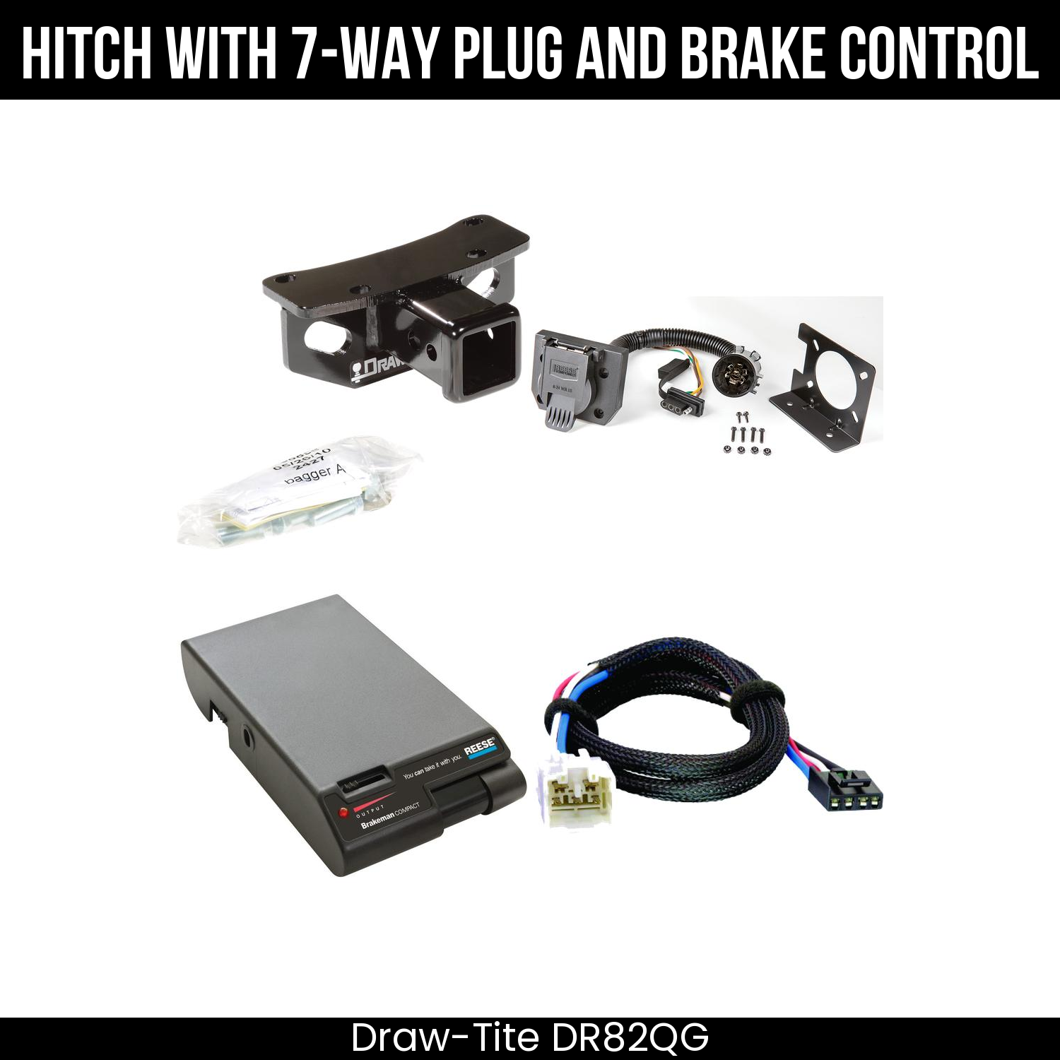 Trailer Hitch , 7-Way , Reese Brakeman Brake Control