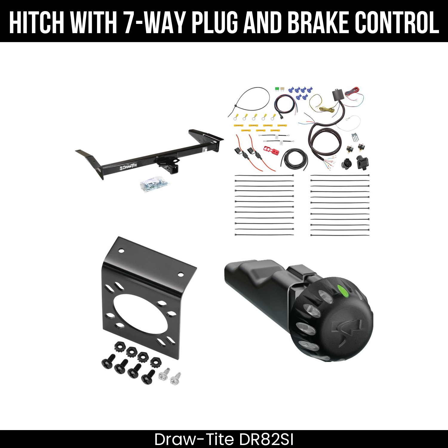 Draw Tite DR82SI Hitch With 7 Way Plug And Brake Control Bundle Featureimg