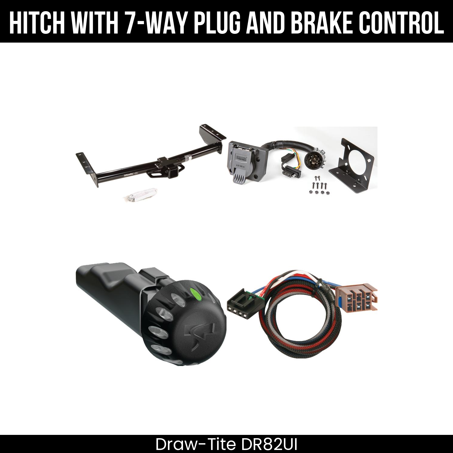 Draw Tite DR82UI Hitch With 7 Way Plug And Brake Control Bundle Featureimg