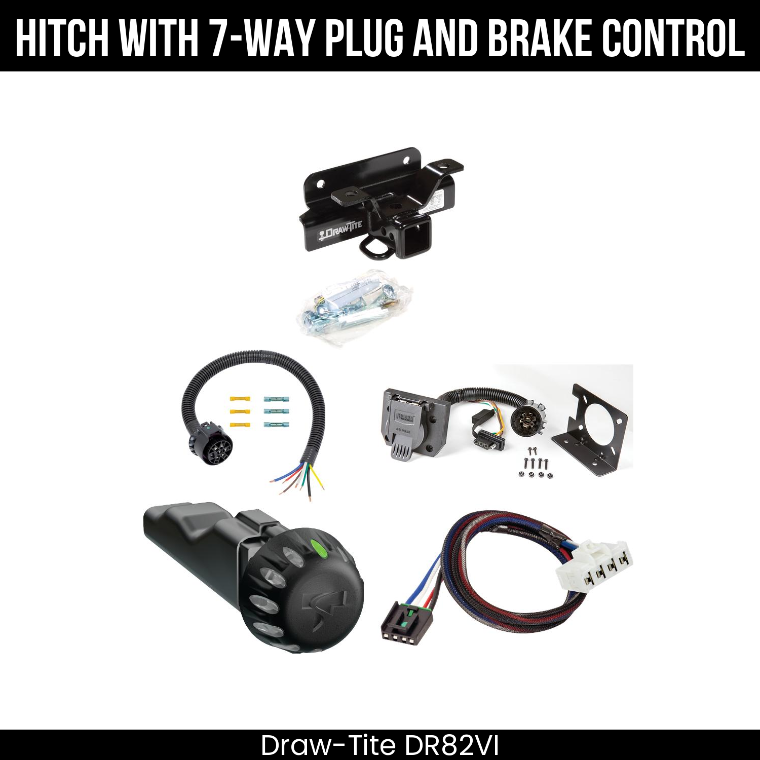 Draw Tite DR82VI Hitch With 7 Way Plug And Brake Control Bundle Featureimg