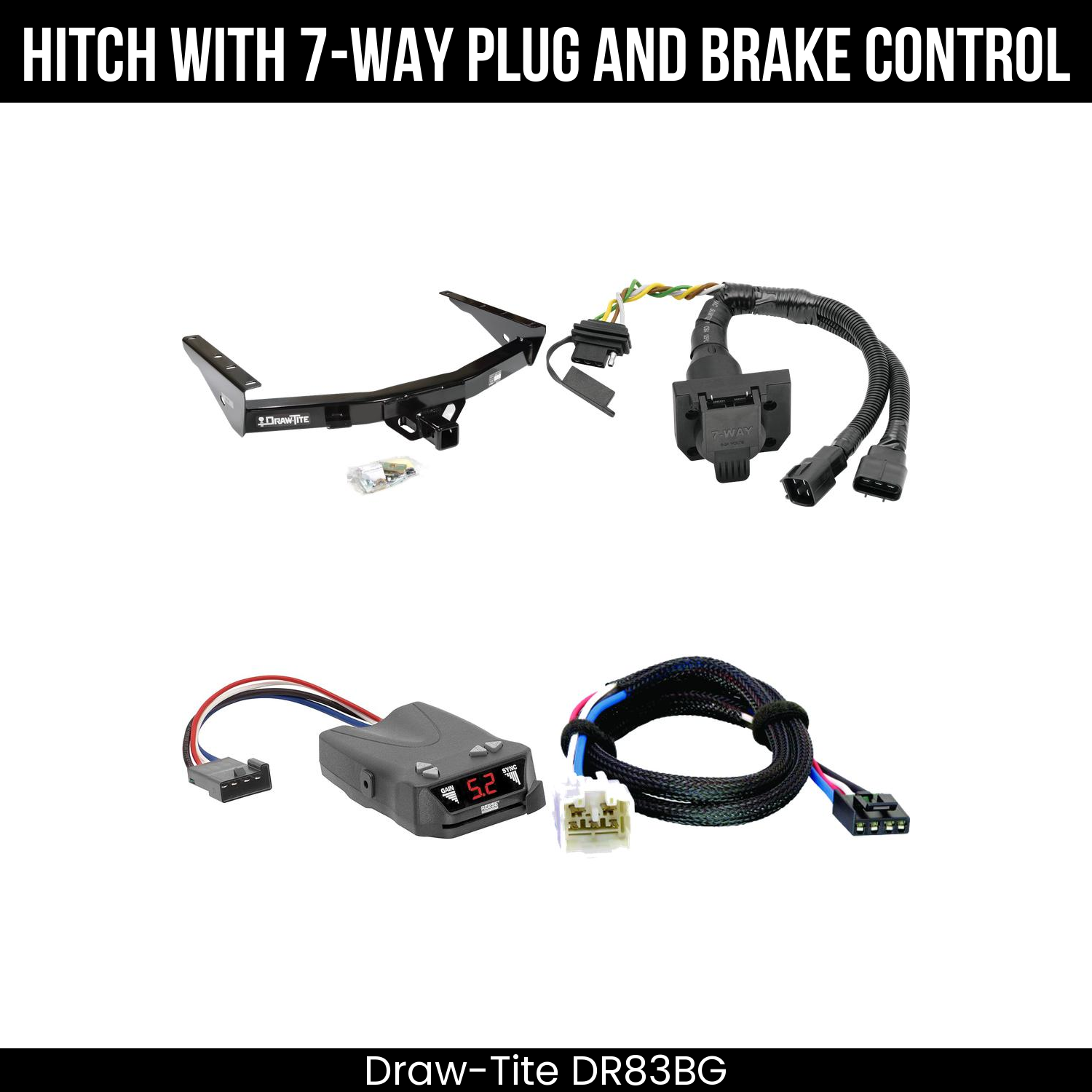 Trailer Hitch , 7-Way , Reese Brakeman IV Brake Control