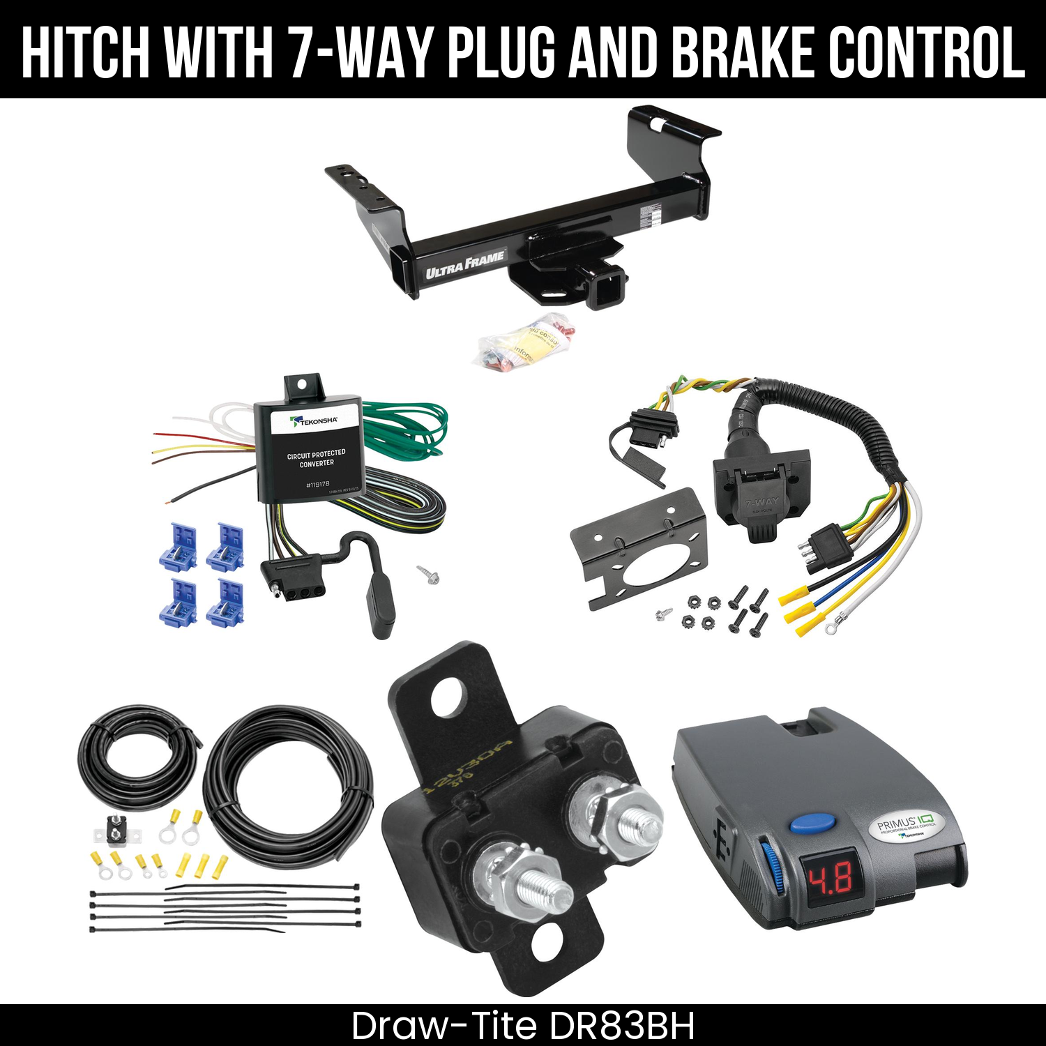 Trailer Hitch , 7-Way , Tekonsha Primus IQ Brake Control
