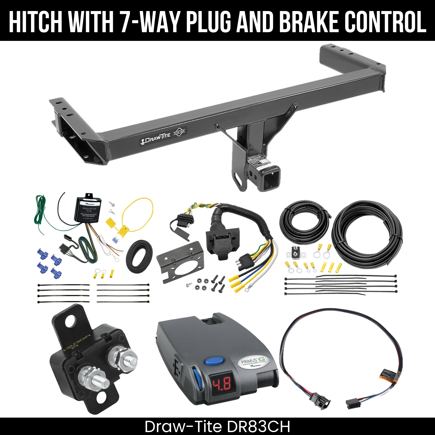 Trailer Hitch , 7-Way , Tekonsha Primus IQ Brake Control