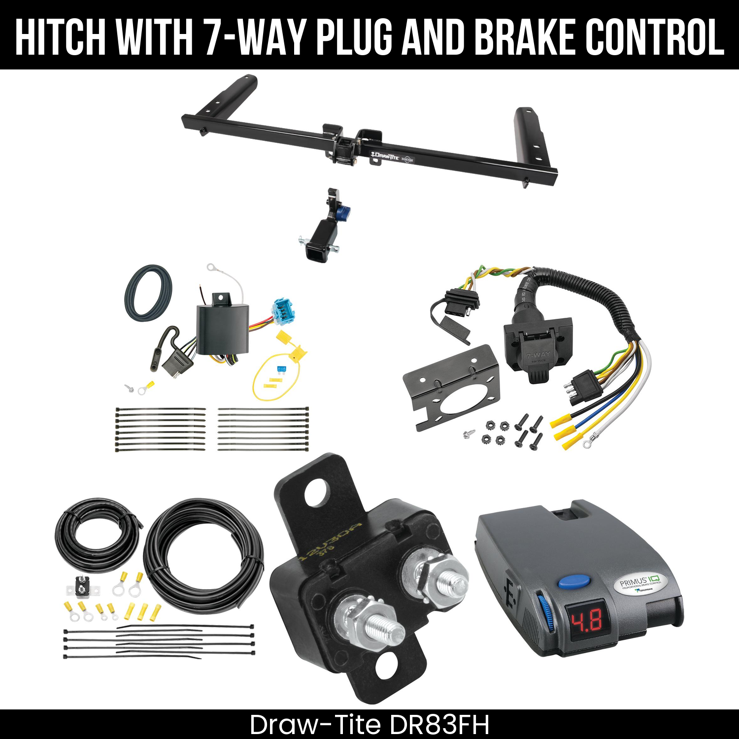 Trailer Hitch , 7-Way , Tekonsha Primus IQ Brake Control